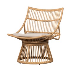 ARMCHAIR AT OUTDOOR WICKER NATURAL 80    - CHAIRS, STOOLS